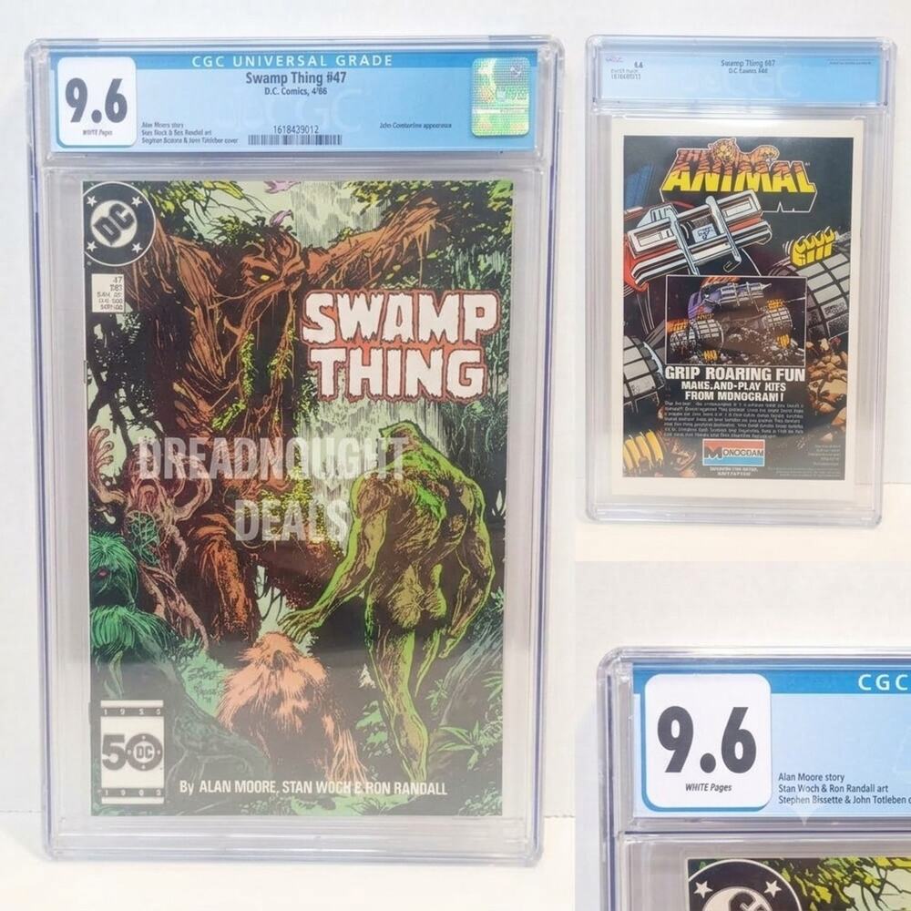 Swamp Thing #47 DC 1986 CGC 9.6 White Pages Alan Moore Comic Book